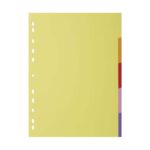 Διαχωριστικά Εγγράφων A4 Durable, Πλαστικά με Τρύπες Αρχειοθέτησης, με 5 θέματα Χρωμάτων