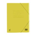 Ντοσιέ Πρεσπάν Πλαστικοποιημένος με Λάστιχο και αυτιά SKAG, 26Χ35εκ, Κίτρινο