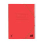 Ντοσιέ Πρεσπάν Πλαστικοποιημένος με Λάστιχο και αυτιά SKAG, 26Χ35εκ, Κόκκινο