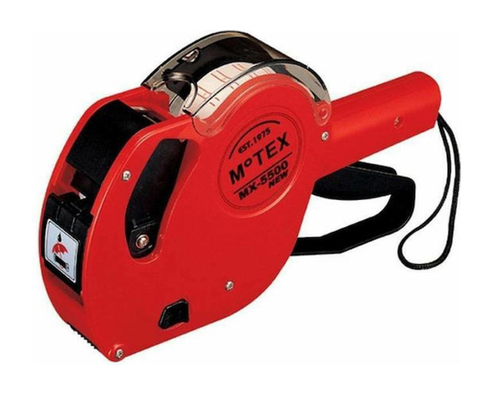 Ετικετογράφος Τιμών MOTEX MX-5500, Μονής Σειράς,  8 Ψηφίων, 22X12mm
