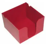Θήκη Πλαστική για Χαρτάκια Σημειώσεων - Κύβος Κενός Describo, Κόκκινη