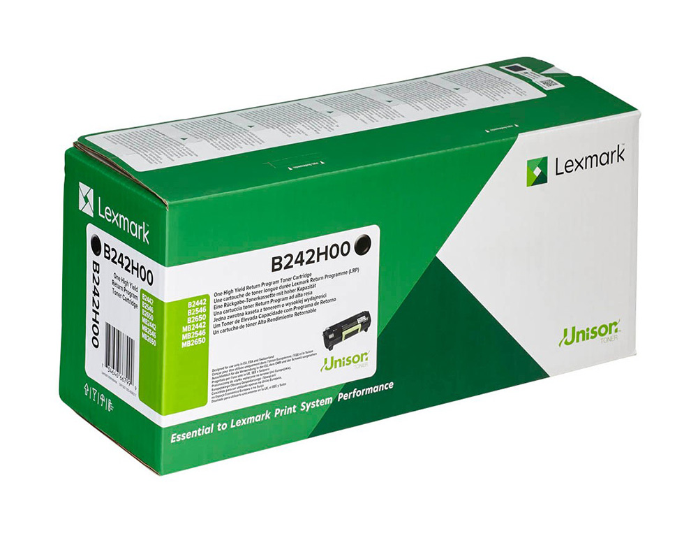 Γνήσιο Toner Lexmark B242H00 Black