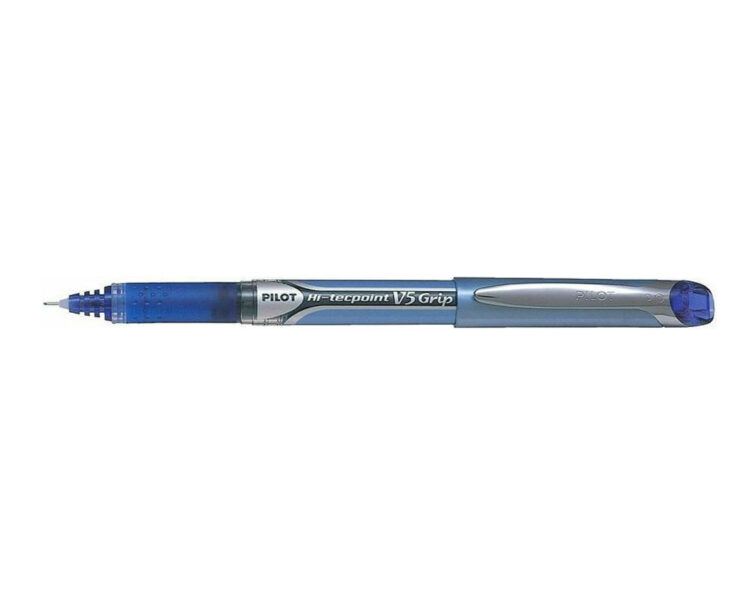 Στυλό Pilot, Hi-Techpoint V5 Grip, Rollerball 0.5mm Fine, Μπλέ Χρώμα - Image 2