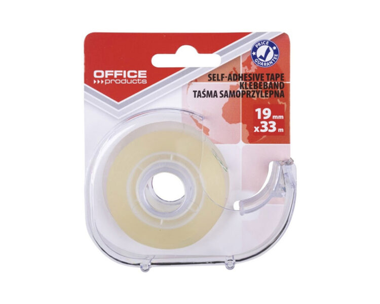 Βάση Σελοτέιπ, με σελοτέιπ, Office Products, 19mmX33m - Image 1