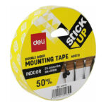 Ταινία Διπλής Όψης (Αυτοκόλλητη Αφρώδης), Deli, Stick Up, 25.4mm X 5m, Λευκή