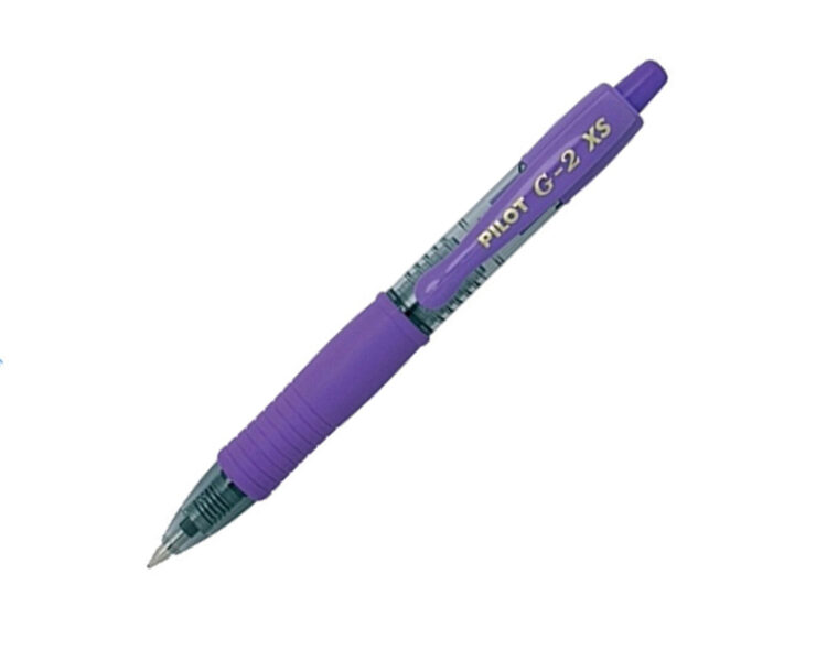 Στυλό Pilot, G-2 XS, Mini, Gel, 0.7mm Medium, Μωβ Χρώμα - Image 1