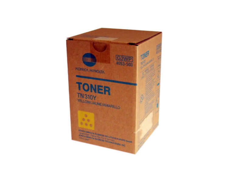 Konica Minolta TN310Y, G3WP (4053-503) Yellow Γνήσιο Τόνερ - Image 1