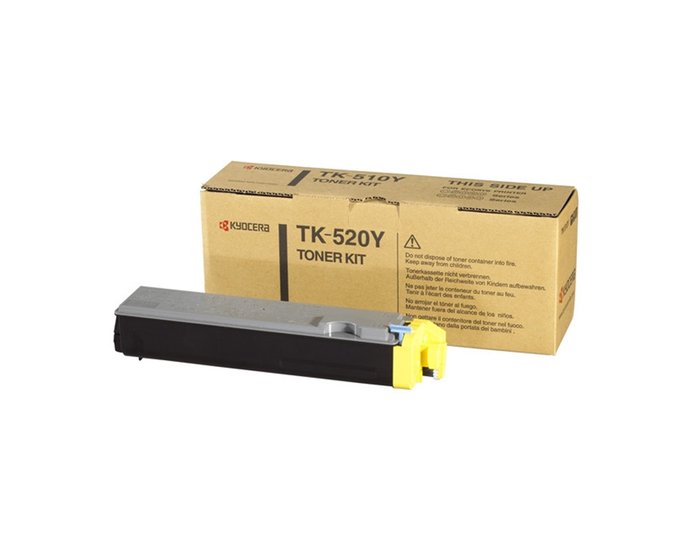 Kyocera TK-520 (1T02HJAEU0) Yellow, Γνήσιο Τόνερ