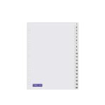 Διαχωριστικά Εγγράφων A4 Durable, Πλαστικά με Τρύπες Αρχειοθέτησης, με Αριθμητικό Ευρετήριο από 1-20