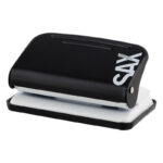 Περφορατέρ, SAX 218, 2 Οπών, έως 12 φύλλα, Μαύρο