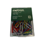 Metron Συνδετήρες Πολύχρωμοι 25mm Κουτί 100 Τεμαχίων